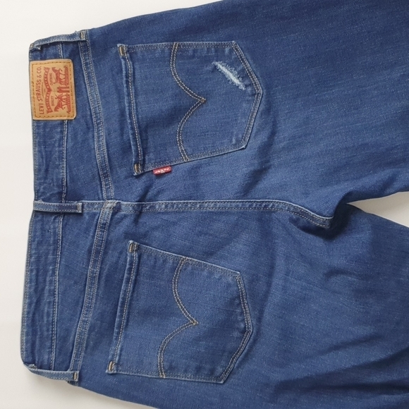 Levi's 721 High Rise Skinny Ankle Distressed Jeans - Picture 11 of 14